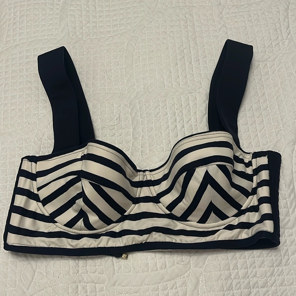 Kate spade Navy blue and white stripes swimsuit to
